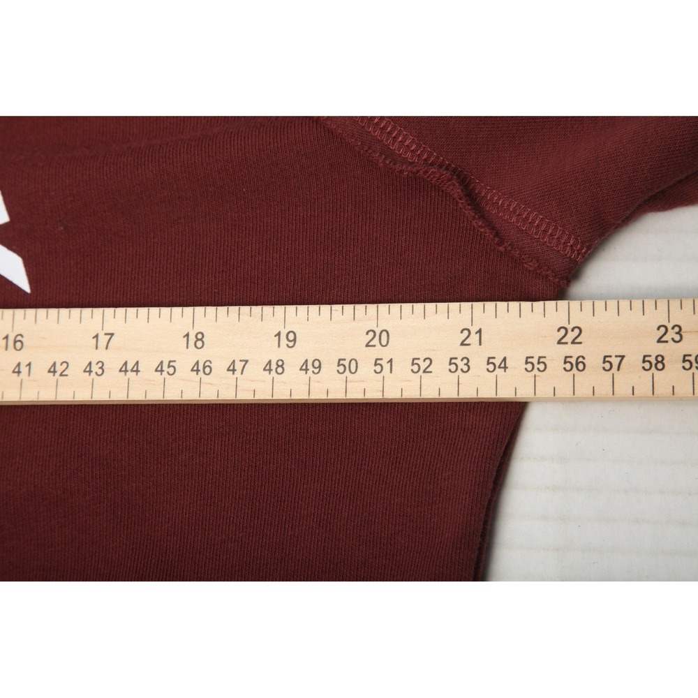 Gymshark Legacy Hoodie Mens M Cherry Brown Lifting Club Shark Graphic Fleece - Picture 9 of 12